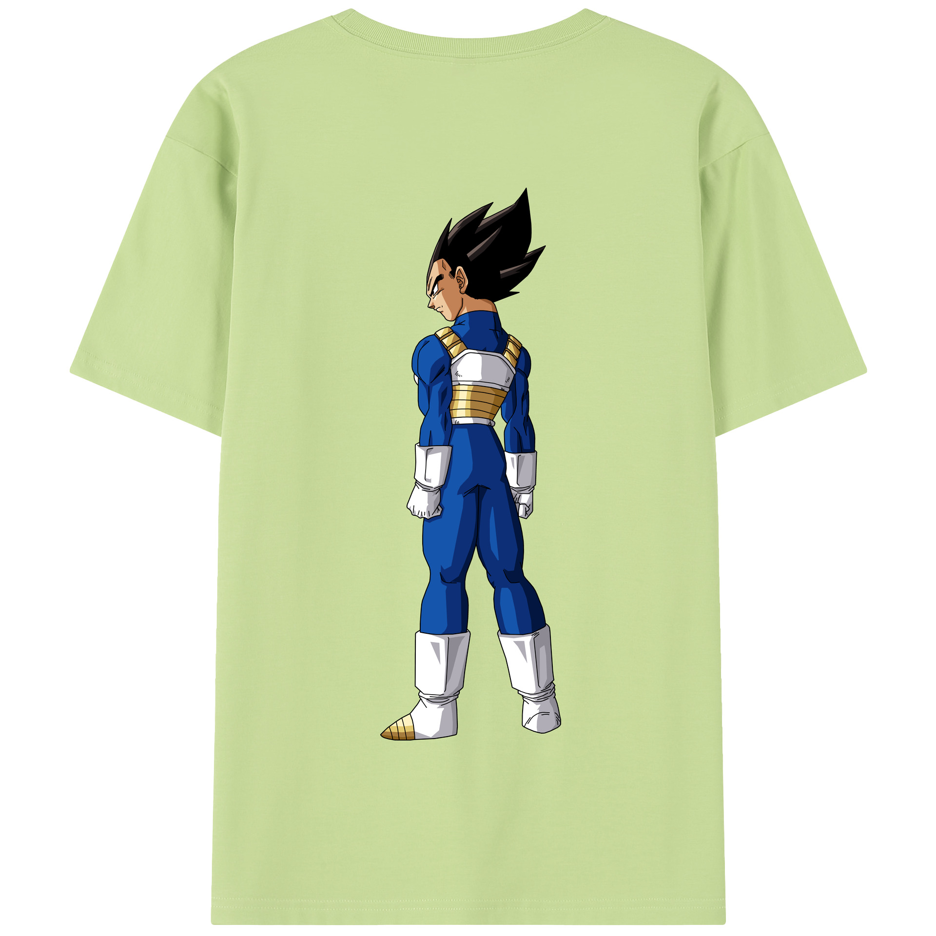 （画像用） ドラゴンボール ベジータ四世（Bejīta Yonsei）DRAGON BALL Vegeta IV 綿100％半袖Tシャツ（背面プリント）
